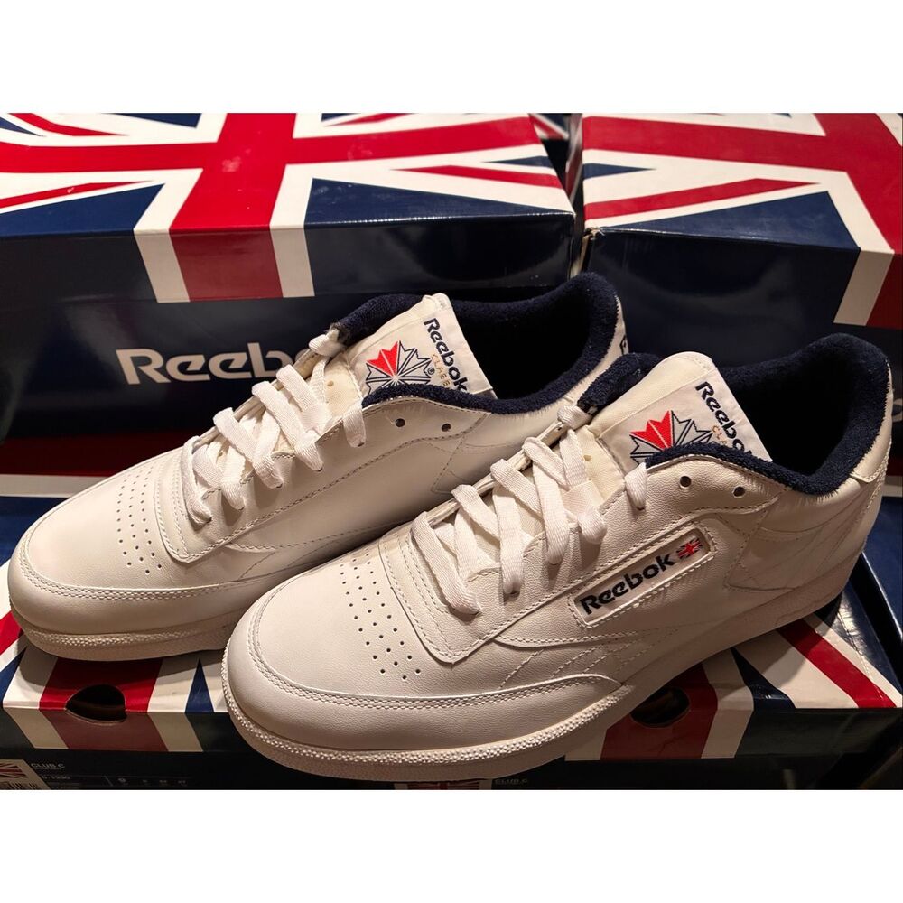 Reebok White Sneakers Club C Classic Men Size 8